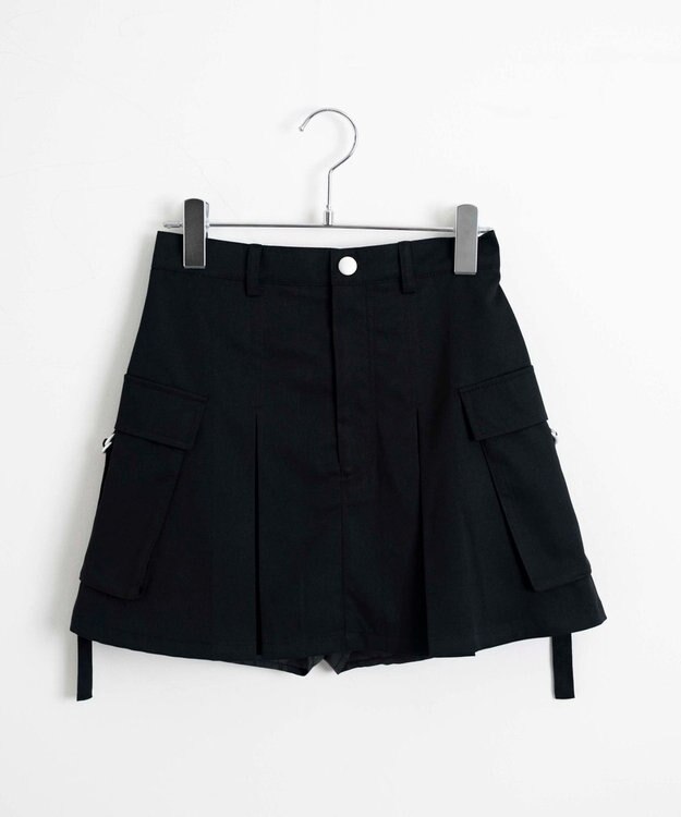 WEGO カーゴチノプリーツスカパン ブラック