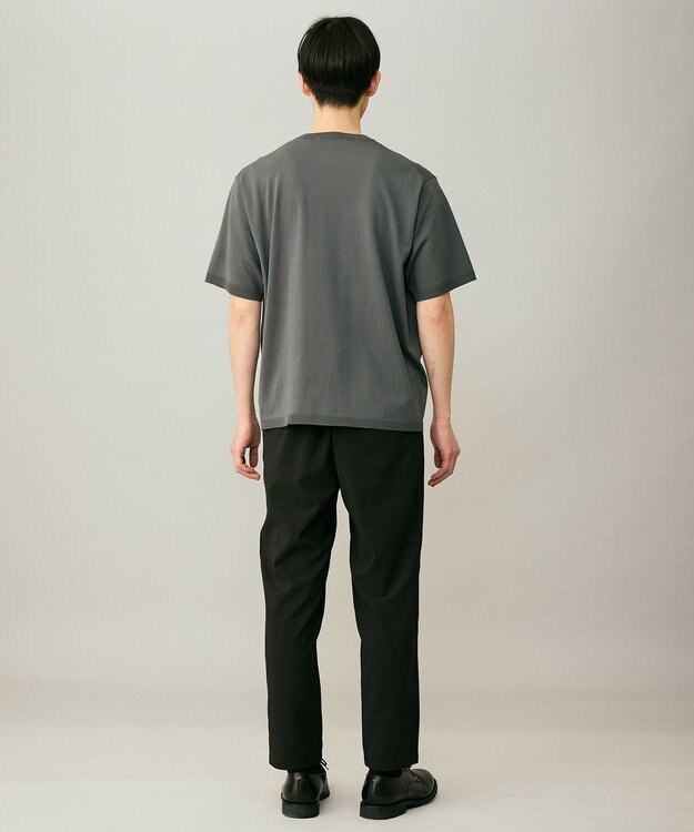 UNFILO MENS アラエルアンチピリングニット クルー セイジグリーン