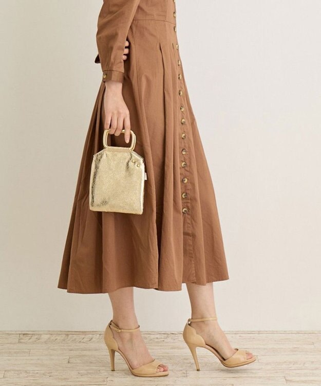 ROOTOTE 0669【直営店限定:ミニショルダー】ベビールー.シャイニークラック-A 01：ホワイトゴールド