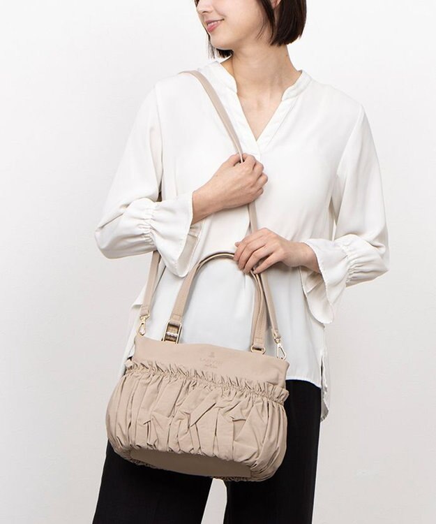 LANVIN en Bleu グラシリィ 2wayショルダーバッグ ベージュ