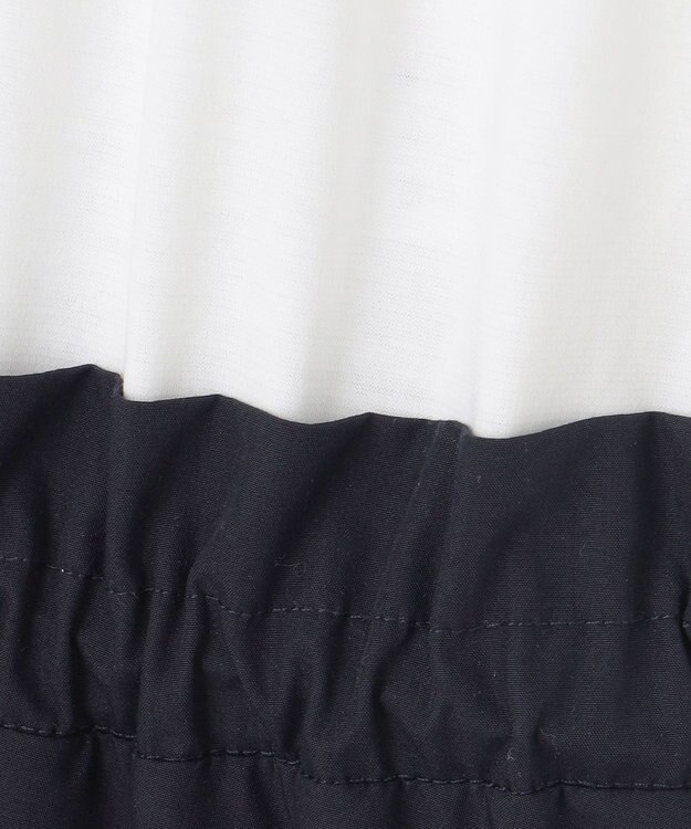 組曲 【WEB限定】コンビネーションワンピース オフ×ネイビー系