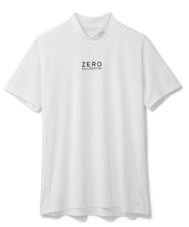 ZERO HALLIBURTON 【防透け】 モックネック Tシャツ ZHG-A4S4 82814 ゴルフウェア ホワイト