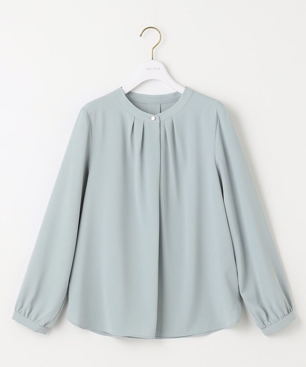 ANY SIS 【AIコラボ】フロントボタンタック ブラウス ミント