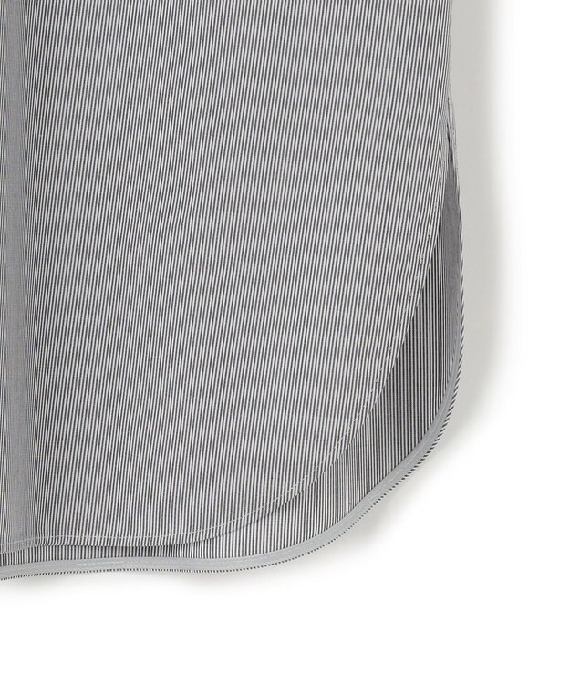 ICB 【CLASSY.1月号掲載・洗える】 クリーンブロード ボウタイブラウス ブラックストライプ系