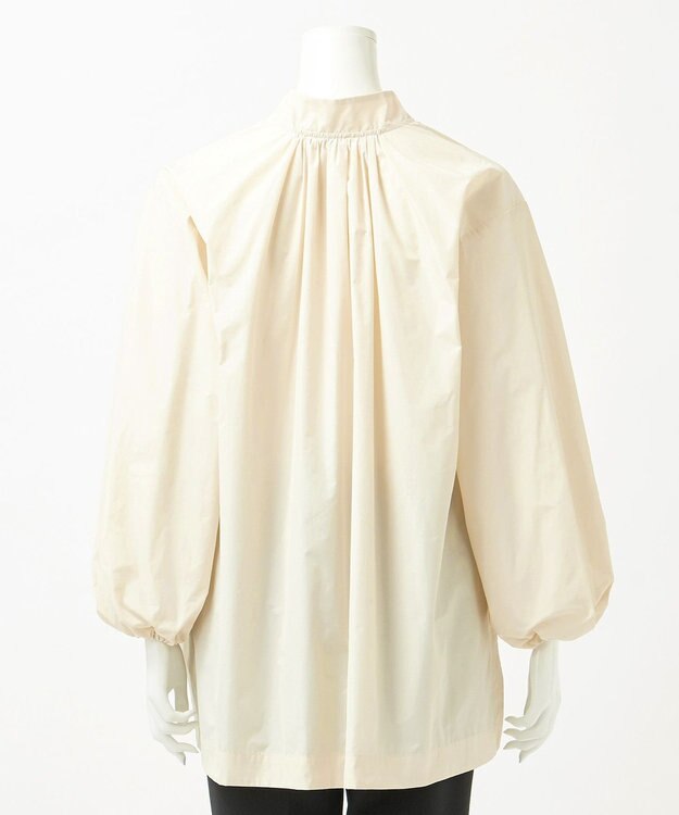 23区 【R(アール)】ポリエステルシルクタフタ ボウタイ ブラウス アイボリー系