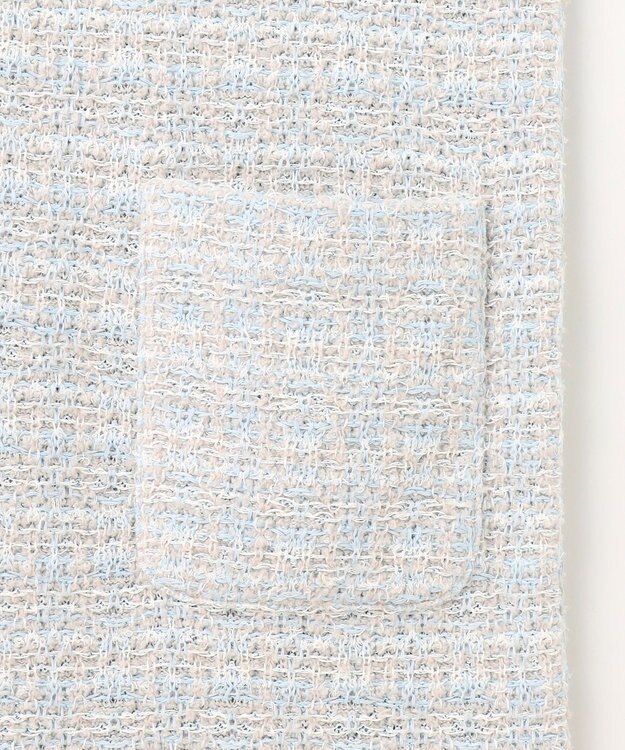 自由区 【Precious 5月号掲載】【カトリエムブーケ】Couleur tweed ツイードワンピース サックス系