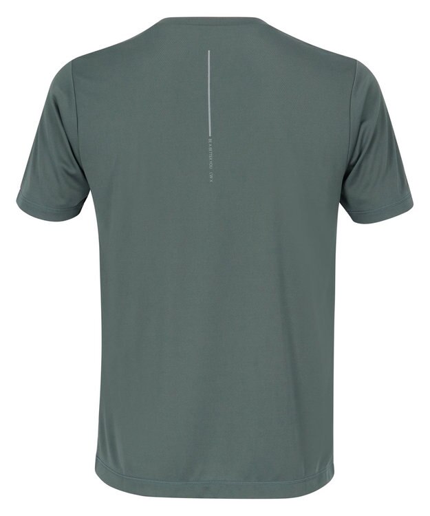 CW-X 【MEN】 CW-X トップス 【薄軽ランニングシャツ】 半袖 3分袖 Ｕネック 吸汗速乾性(本体) メンズ DLO155 /ワコール オリーブ