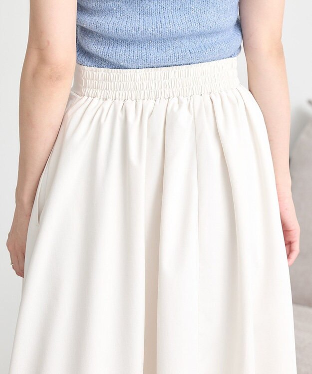 earth music&ecology バルーンミディスカート Ivory