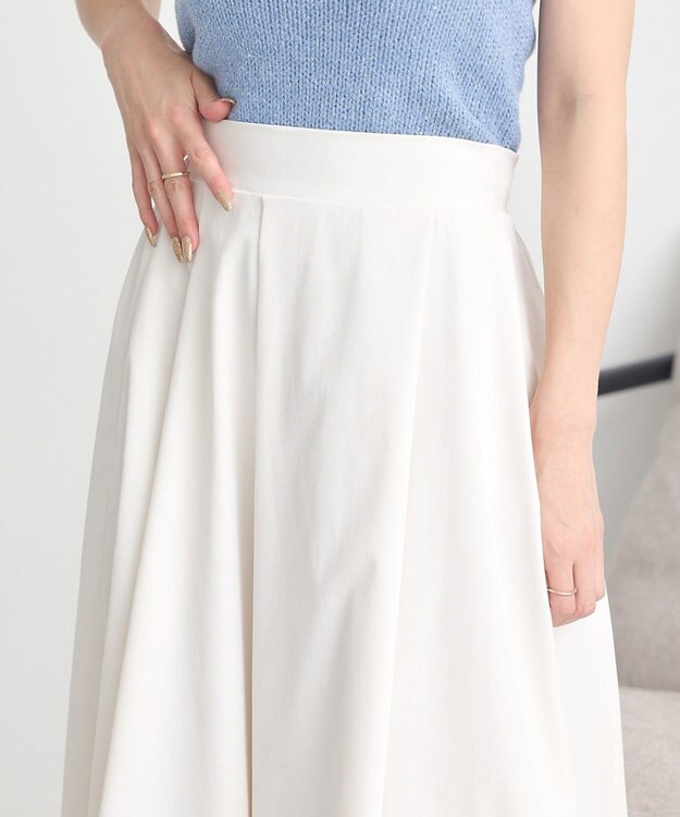 earth music&ecology バルーンミディスカート Ivory