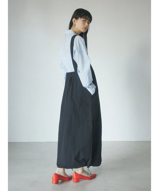 Green Parks ａ．ポケット付きジャンスカ Black