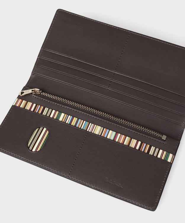 Paul Smith ベジタンストライプ 長財布 グレー