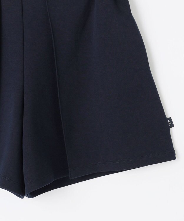 組曲 KIDS 【150-160㎝】ダンボールニット ショートパンツ ネイビー系