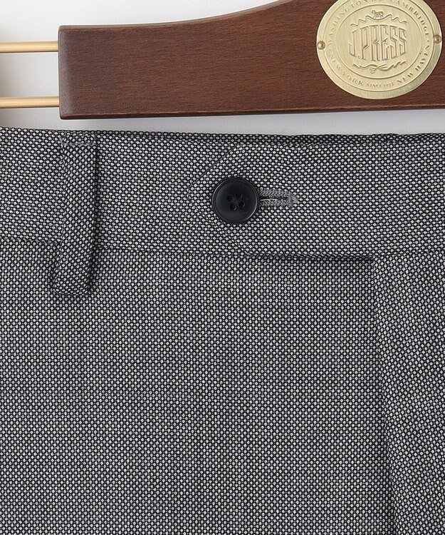 J.PRESS MEN 【PEPPIN MERINO COMFORT】 ストレッチバーズアイ スラックス ライトグレー系