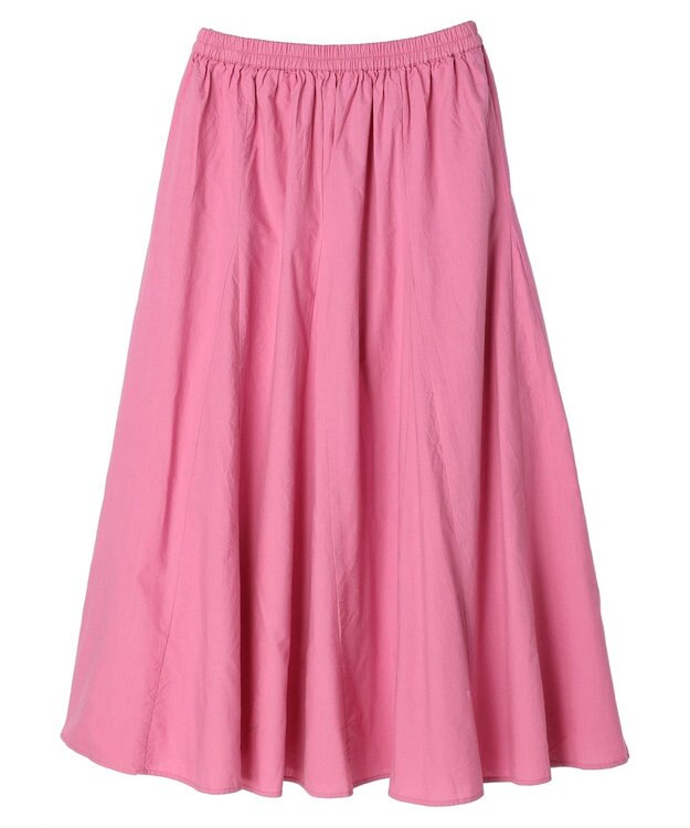 Green Parks Ｉ　切替ギャザーロングスカート Pink