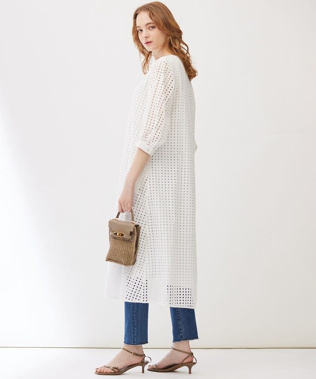 23区 【Indian Factory】アイレットレース ワンピース ホワイト系