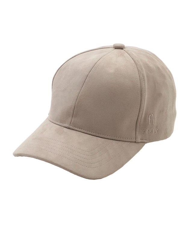 MOONBAT FURLA(フルラ)横刺繍スエード キャップ UVカット ベージュ