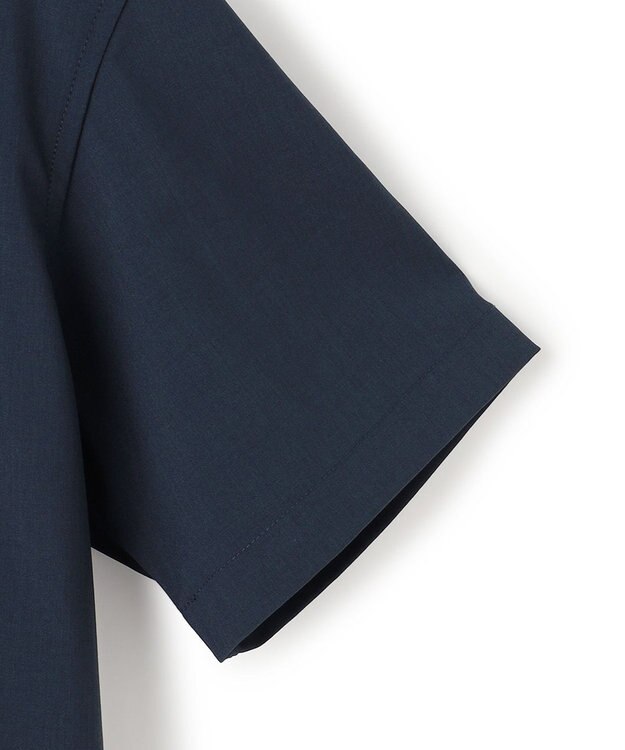 J.PRESS MEN 【WEB・一部店舗限定】リネンライク オープンカラーシャツ ネイビー系