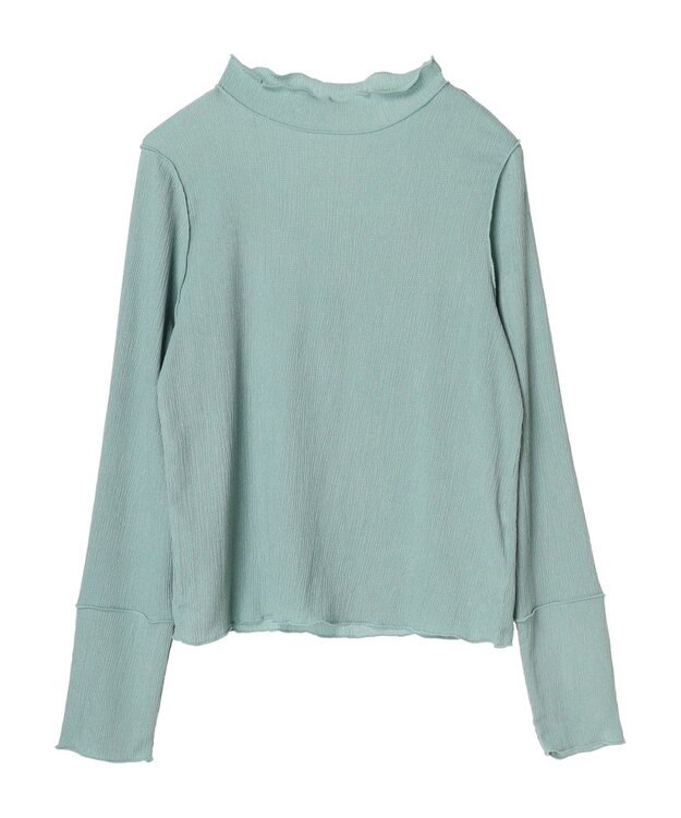 Green Parks 表面感ハイネックプルオーバー Mint