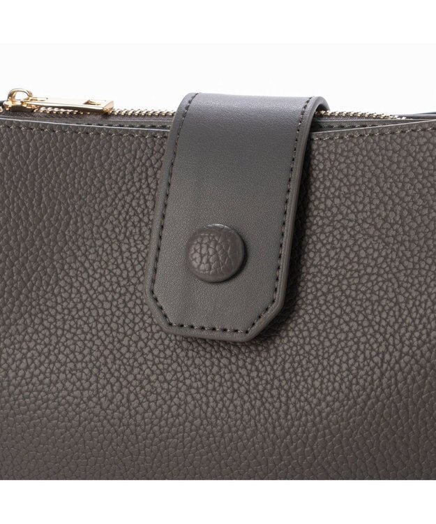 UNBILLION カシュカシュ cachecache / 横型3つ口ショルダーバッグ GY