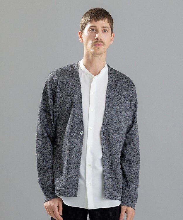 JOSEPH HOMME ウォッシャブルペーパー　カーディガン ブラック系