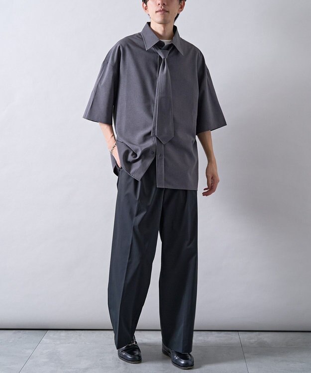 CRAFT STANDARD BOUTIQUE ワンタックチノスラックス Black