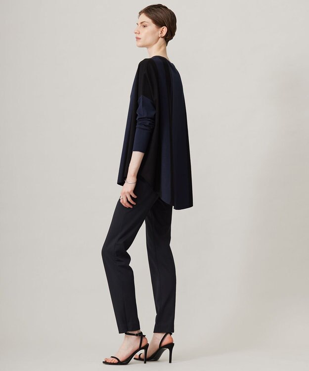 ICB 【洗える】コンフォートポンチ レギンスパンツ ブラック系