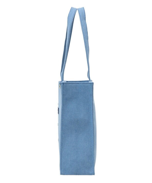 Maison de FLEUR デニムブランドロゴ刺繍トートバッグ Light Indigo