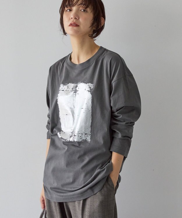 AMERICAN HOLIC SILVER BOX ロングTシャツ/チュニック Charcoal Gray