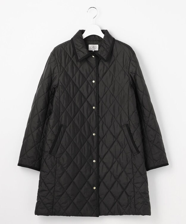 J.PRESS LADIES L 【WEB限定カラーあり】コンパクトタフタキルティング ステンカラー ロング コート 【WEB限定】ブラック系