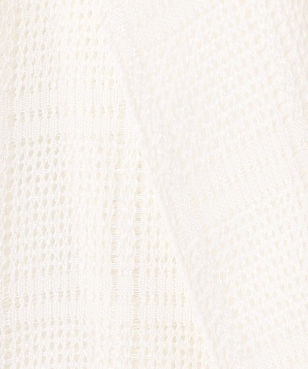 ICB スクエアチェックレノクロス レースジャケット オフホワイト系