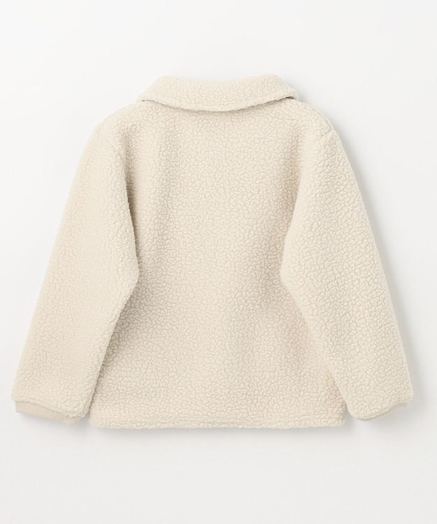 ANY KIDS もこもこボアブルゾン アイボリー系