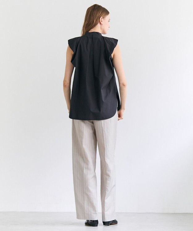 BEIGE， MALLOW / コットンタック バルーンスリーブブラウス Black