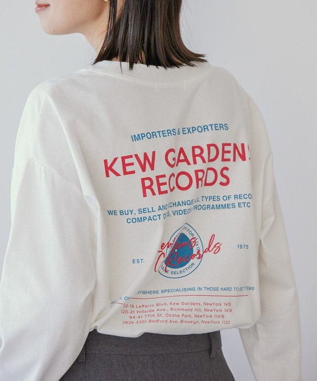 AMERICAN HOLIC ＲＥＣＯＲＤＳロングＴシャツ Off White