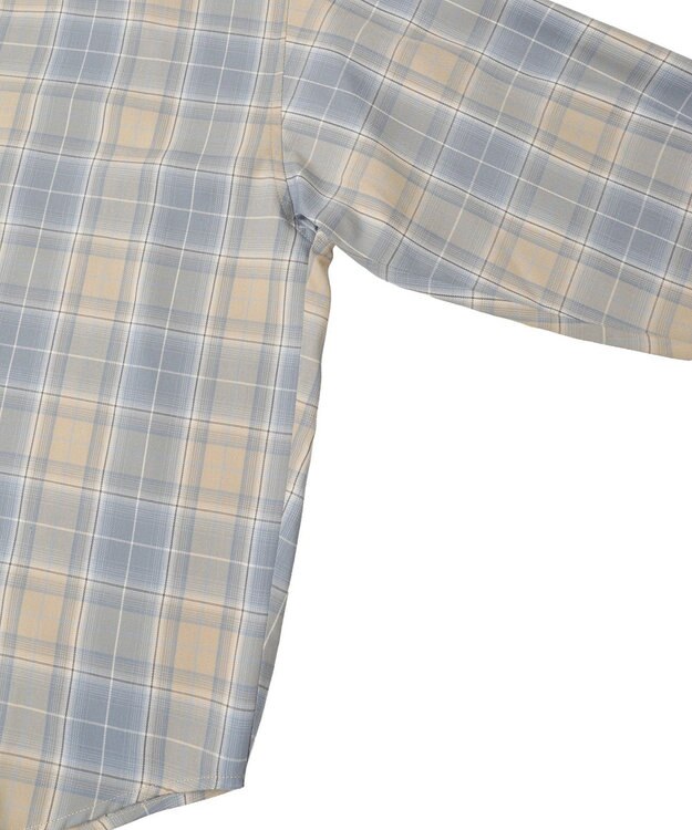 AMERICAN HOLIC 【イージーケア】　チェックバックタックシャツ Blue