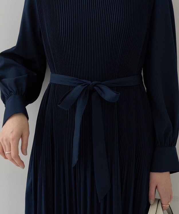 YECCA VECCA マルチwayプリーツワンピース Navy