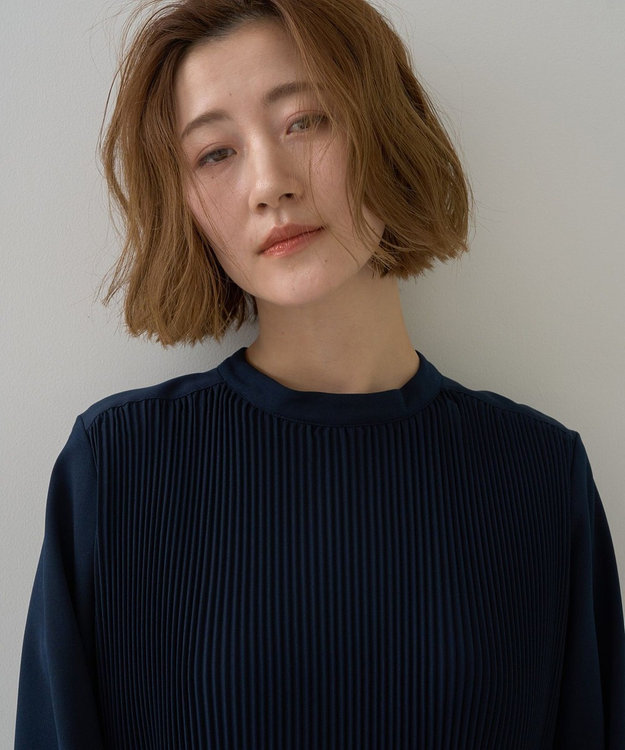 YECCA VECCA マルチwayプリーツワンピース Navy