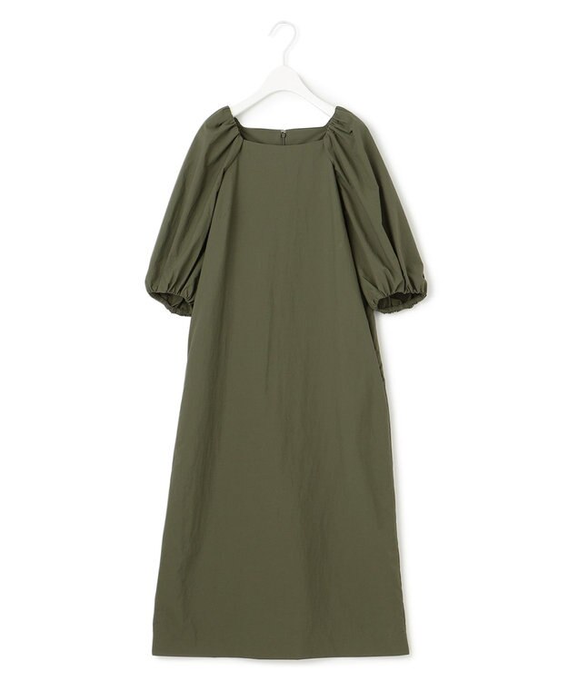 ICB 【洗える】 プルーフナイロンタフタ ワンピース オリーブ系