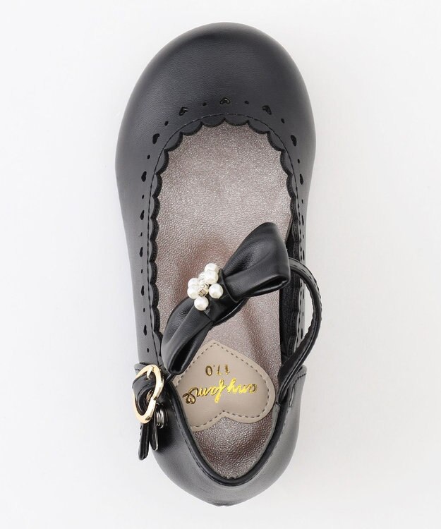 ANY KIDS スムース ヒール パンプス ブラック