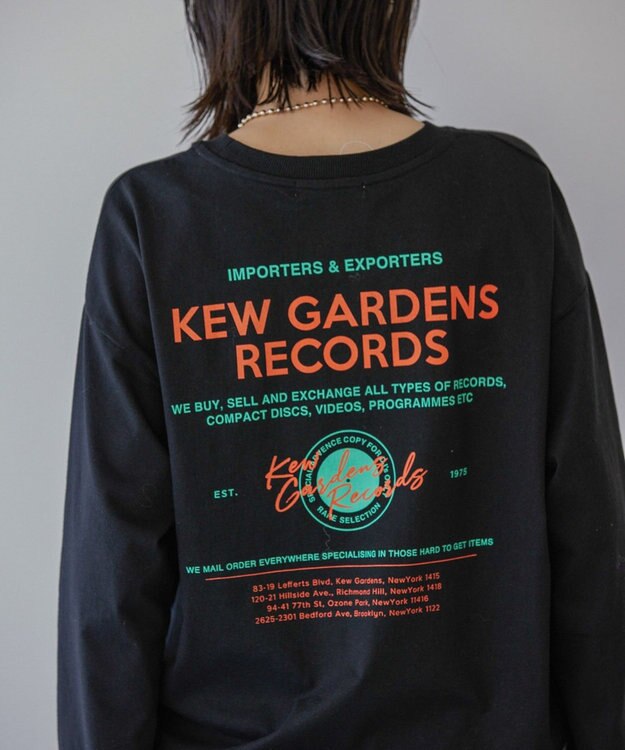 AMERICAN HOLIC ＲＥＣＯＲＤＳロングＴシャツ Black