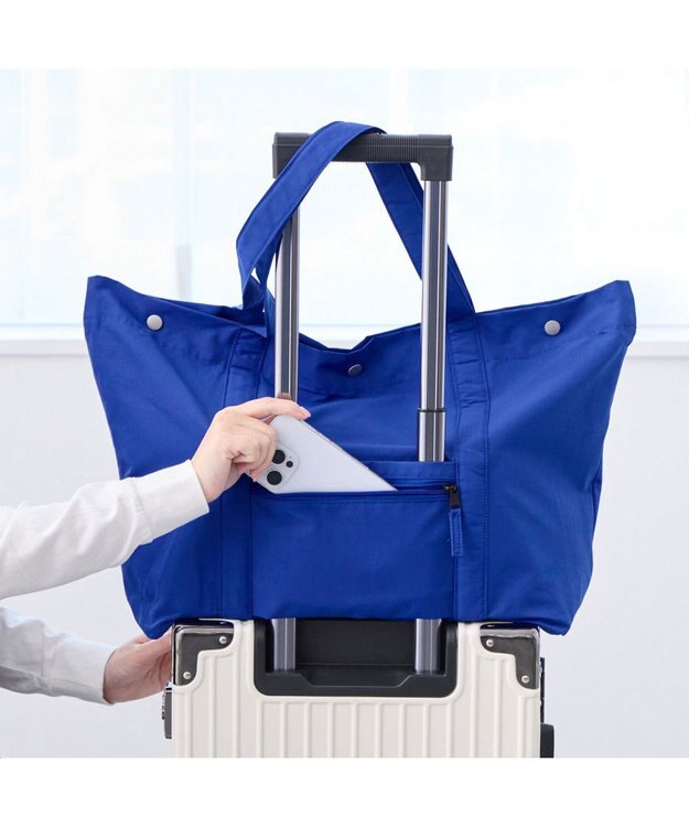 ROOTOTE 3648【撥水・軽量 キャリーオンバッグ】SC.グランデ.3ボタン-A 03：ブルー