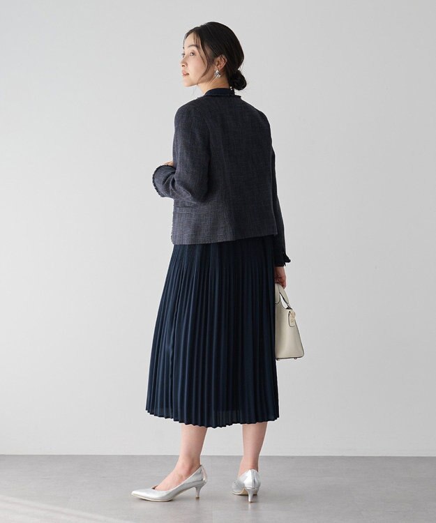 YECCA VECCA マルチwayプリーツワンピース Navy