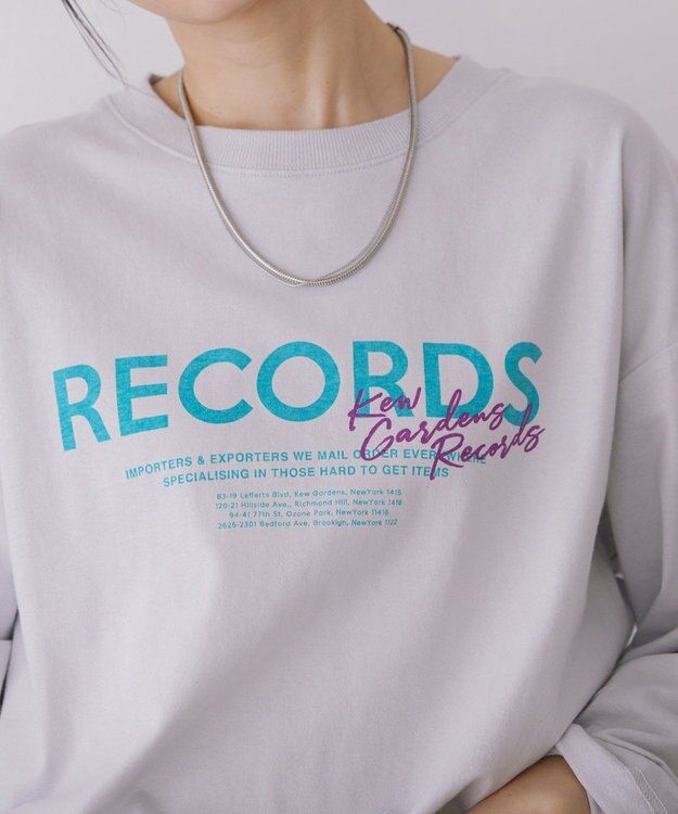 AMERICAN HOLIC ＲＥＣＯＲＤＳロングＴシャツ Light Gray