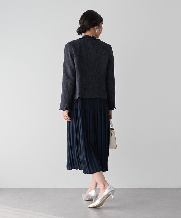 YECCA VECCA マルチwayプリーツワンピース Navy