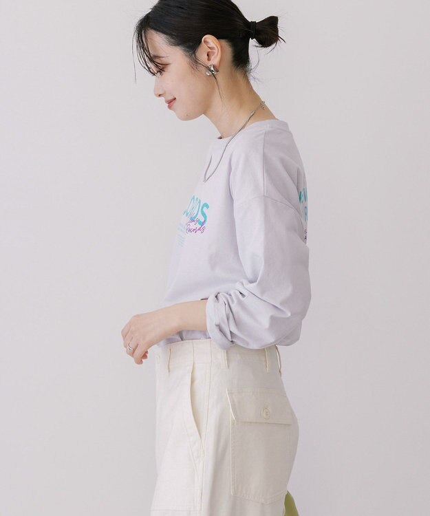 AMERICAN HOLIC ＲＥＣＯＲＤＳロングＴシャツ Light Gray