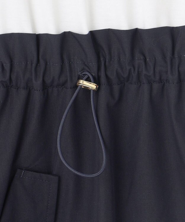 組曲 L 【WEB限定】コンビネーションワンピース オフ×ネイビー系