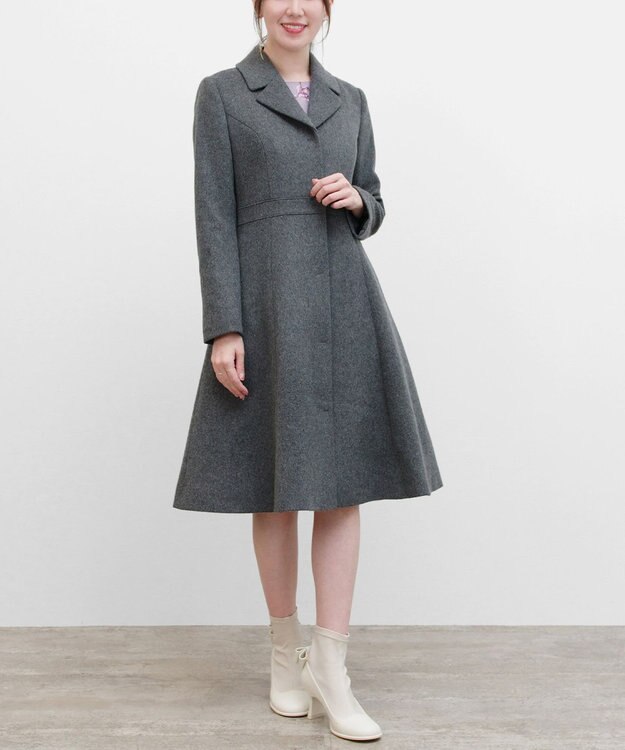 TOCCA 【消臭】MILKY PUFF ウールコート チャコールグレー系