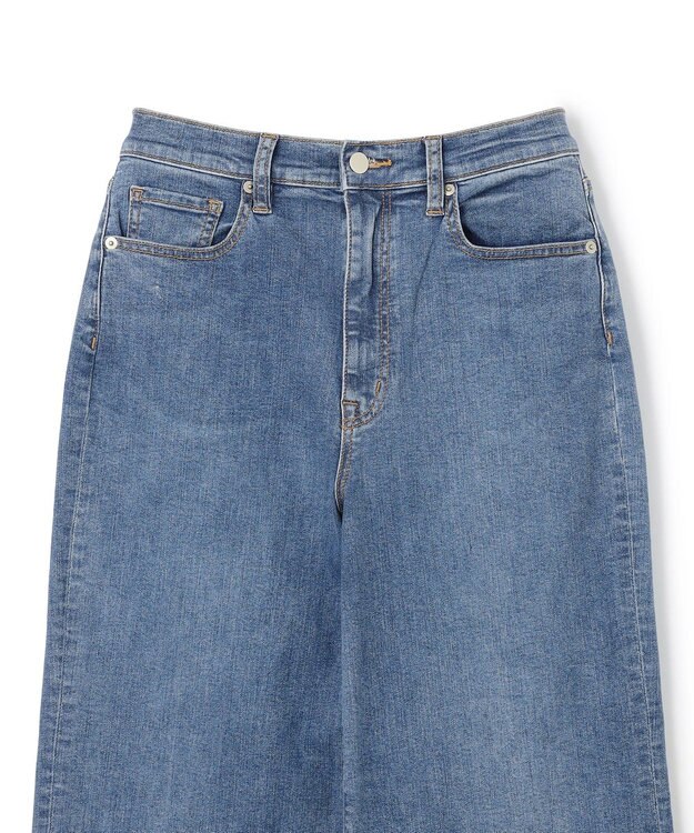 UNFILO 【UNFILO DENIM】撥水ストレッチ ワイドストレートデニム ブルー