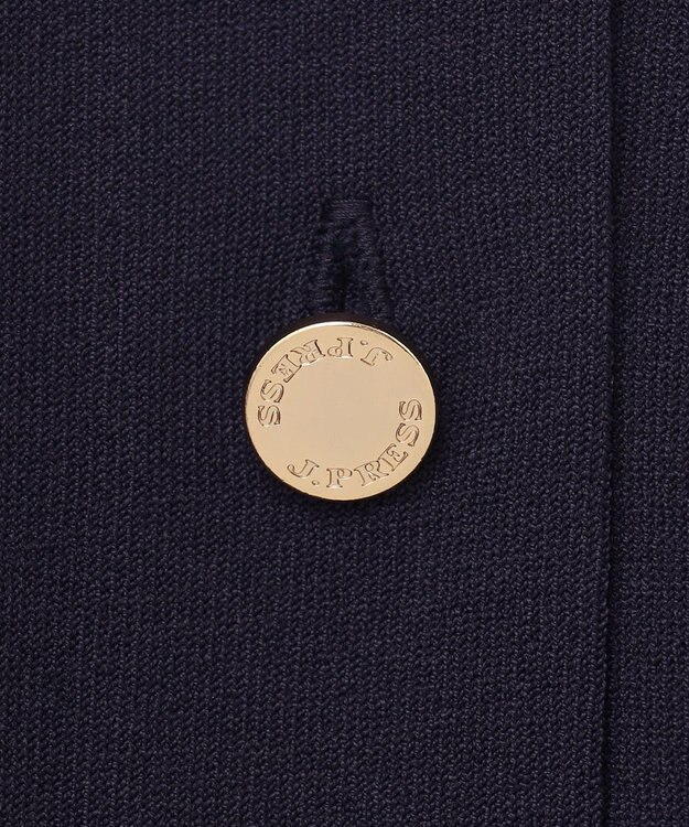 J.PRESS LADIES S 【洗える】レーヨンエリートストレッチ Vネック カーディガン ネイビー系