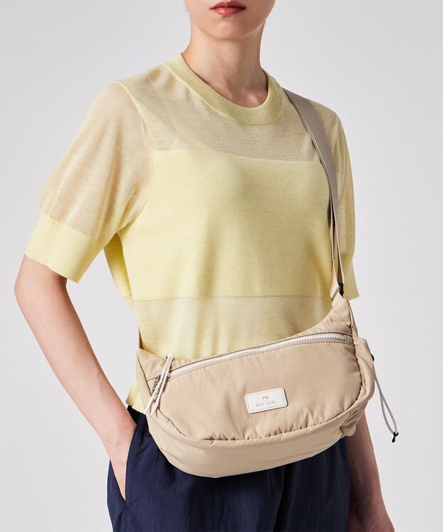 Paul Smith PSフラッフィー ショルダーバッグ グレイッシュベージュ