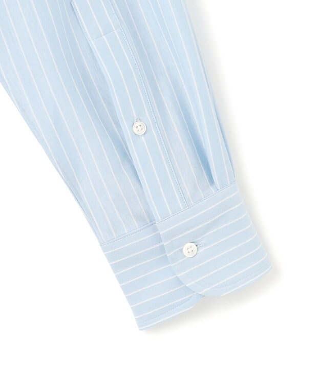 J.PRESS MEN 【KANEMASA JERSEY】【きちんと見え、快適な着心地】ストライプジャージ ボタンダウンシャツ / JAPAN MADE サックスブルー系1